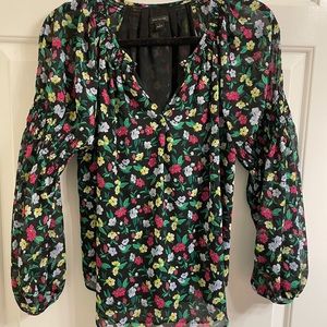 Ann Taylor Small flowered blouse